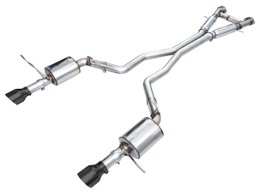 AWE Touring Edition Exhaust for Dodge Durango 6.4 / 6.2 SC - Diamond Black Tips