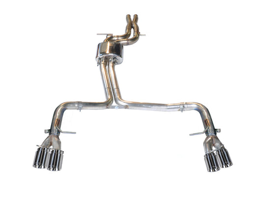 AWE Track Edition Exhaust for Audi S5 3.0T - Chrome Silver Tips (102mm)