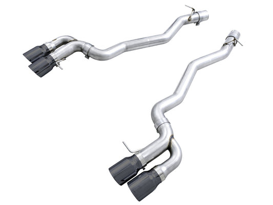 AWE Track Edition Axleback Exhaust for BMW F90 M5 - Diamond Black Tips