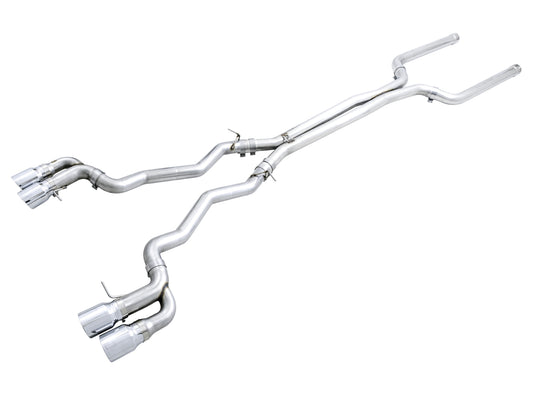 AWE Track Edition Catback Exhaust for BMW F90 M5 - Chrome Silver Tips