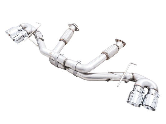 AWE Track Edition Exhaust for C8 Corvette -- Chrome Silver Tips