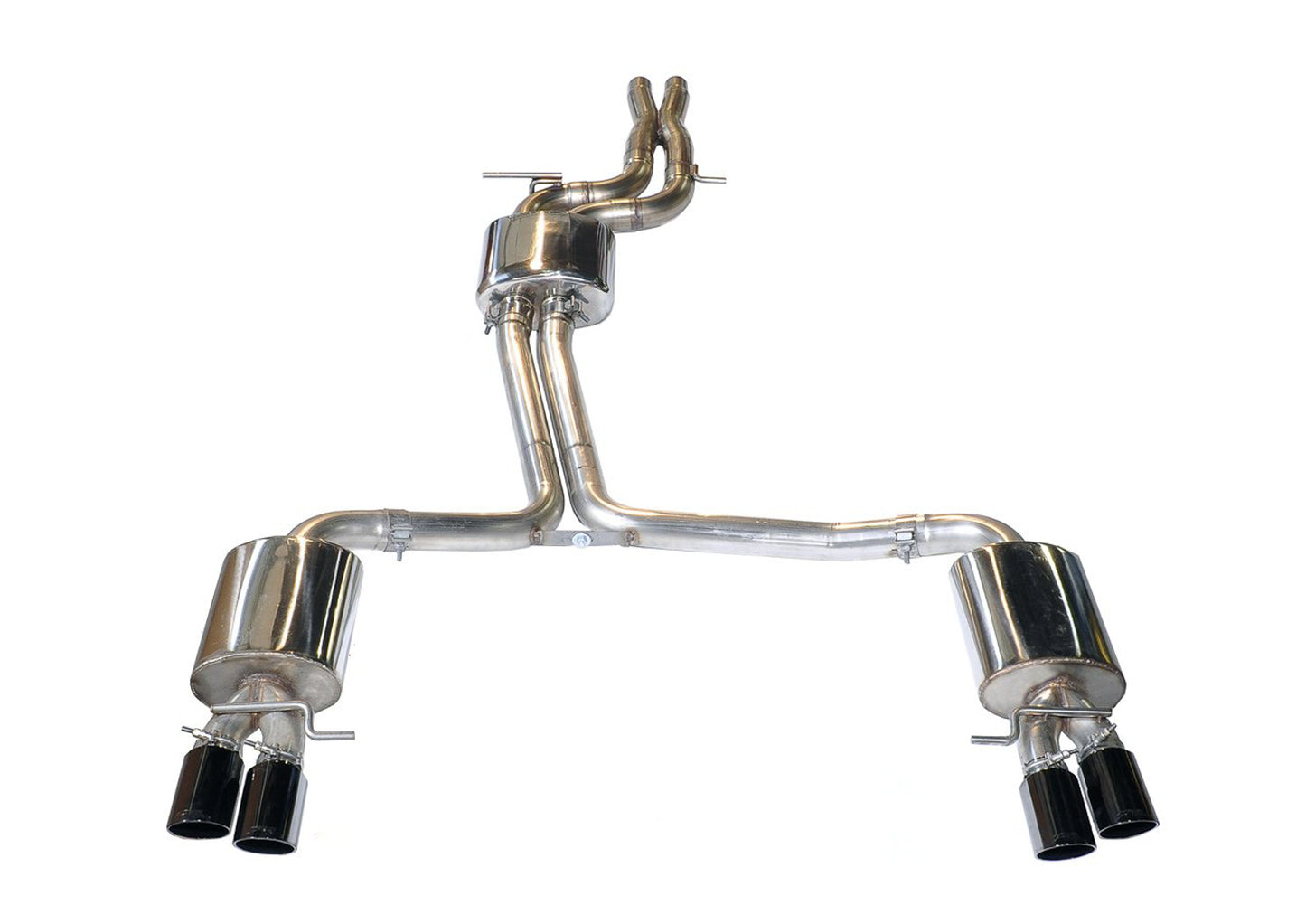 AWE Touring Edition Exhaust System for B8/8.5 S5 Cabrio (Exhaust + Resonated Downpipes) - Diamond Black Tips