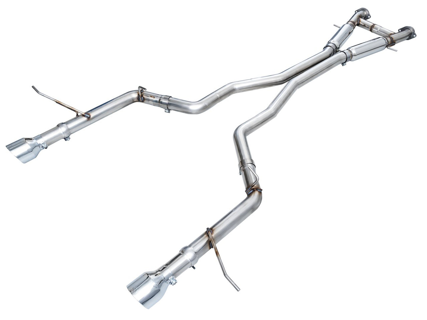 AWE Track Edition Exhaust for Dodge Durango 6.4 / 6.2 SC - Chrome Silver Tips