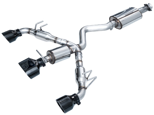 AWE Touring Edition Exhaust for GR Corolla - Diamond Black Tips