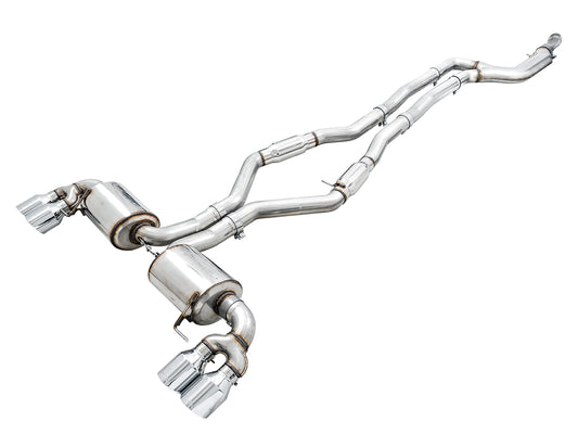 AWE Resonated Touring Edition Exhaust for G2X M340i / M440i - Chrome Silver