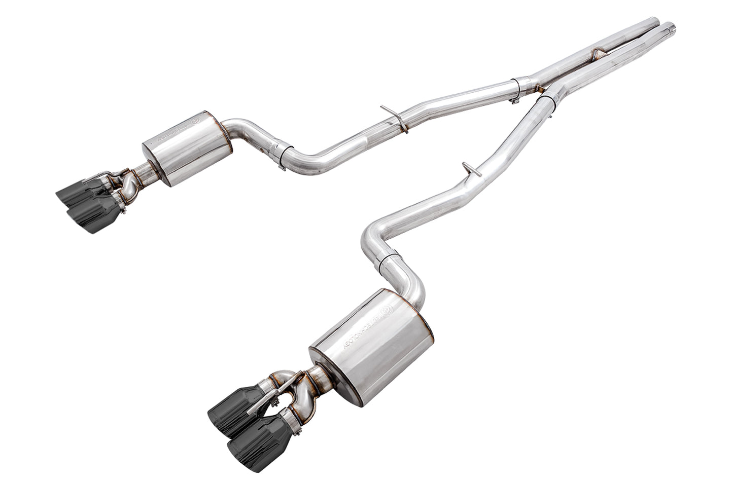 AWE Touring Edition Exhaust for 17+ Challenger 5.7 - Diamond Black Quad Tips