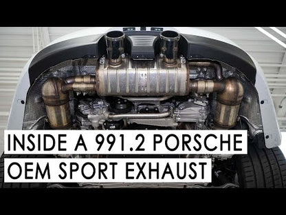 Fabspeed Porsche 991.2 Carrera Valvetronic Center Muffler Bypass X-Pipe (PSE Only)