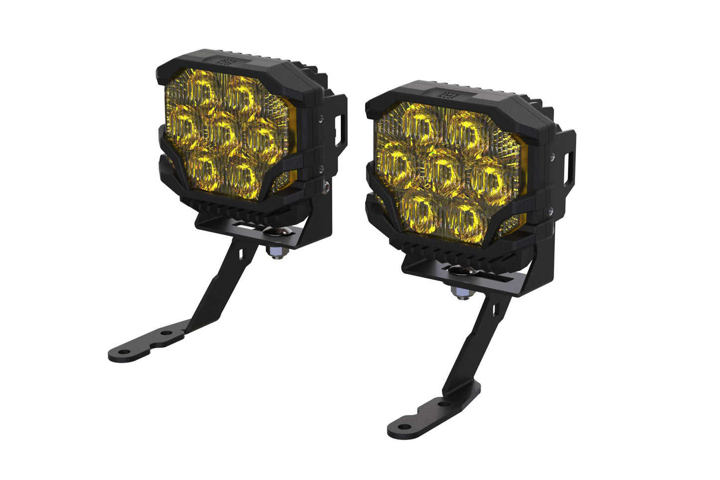 Morimoto BigBanger Ditch Light Kit: 07-13 Silverado (HXB Yellow Spot Beam)