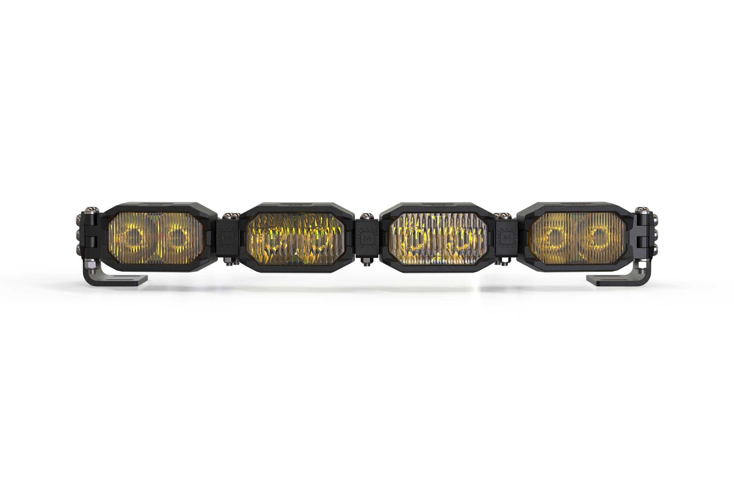 Single-Row BangerBar: (4 Pod / 16") (NCS Power - Yellow)