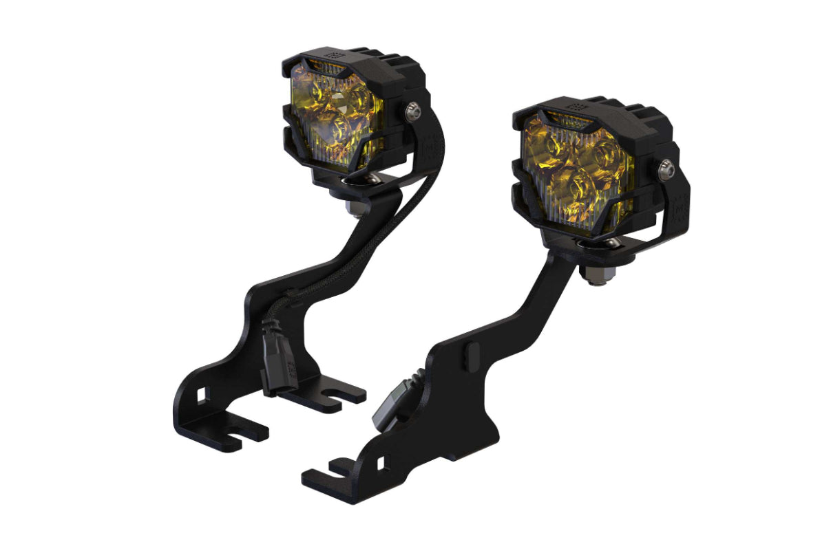 Morimoto 4Banger Ditch Light Kit: 09-14 F150 (HXB Yellow Flood Beam)