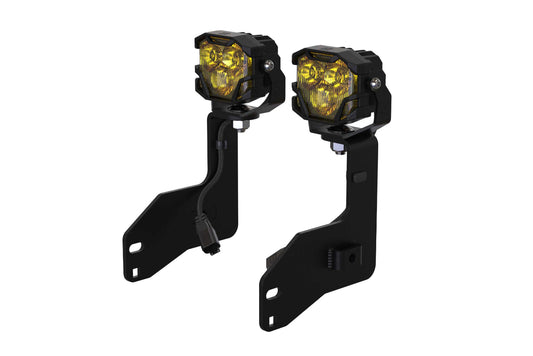 Morimoto 4Banger Ditch Light Kit: 11-16 Super Duty (HXB Yellow Flood Beam)