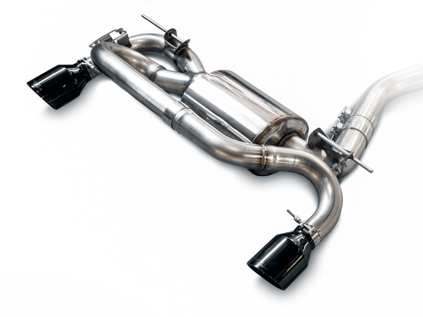 AWE Touring Edition Axle-back Exhaust for BMW F22 M235i / M240i - Diamond Black Tips (102mm)