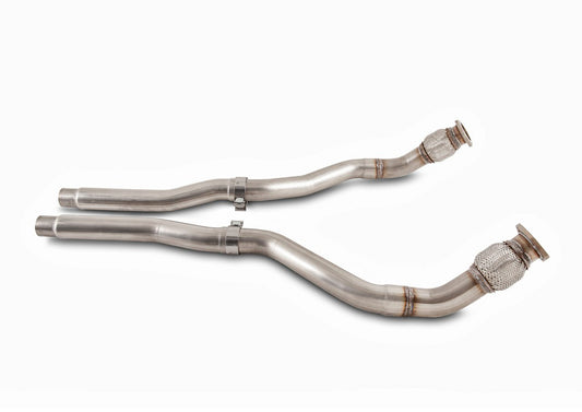 AWE Non-Resonated Downpipes for Audi 8R Q5 / SQ5 3.0T