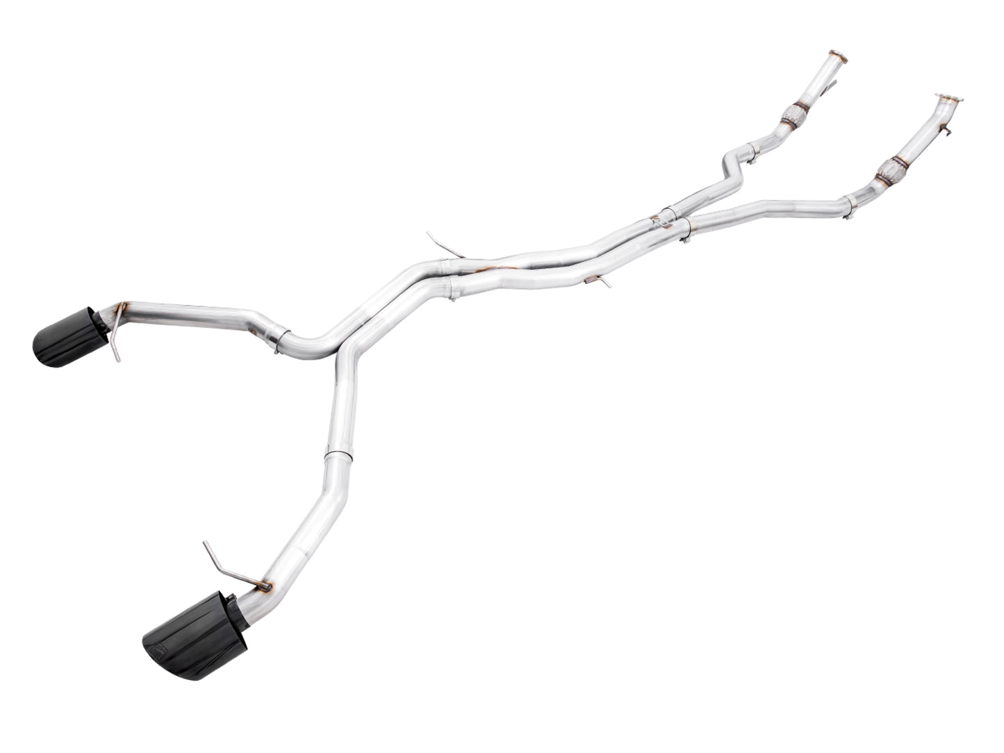 AWE Track Edition Exhaust for Audi B9.5 RS 5 Coupe - Non-Resonated - Diamond Black RS-style Tips