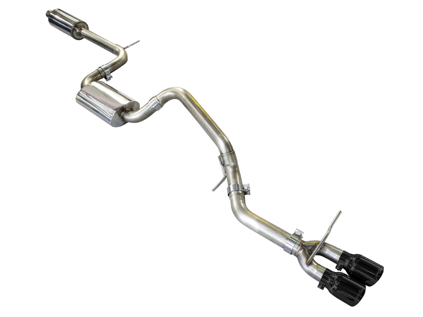 AWE Touring Edition Exhaust for VW MK7 Golf SportWagen - Diamond Black Tips (90mm)