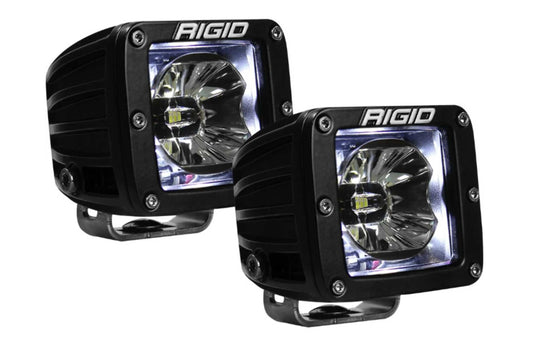 Rigid Radiance Pods: (Blue Backlight / Surface / Black Housing / Pair)