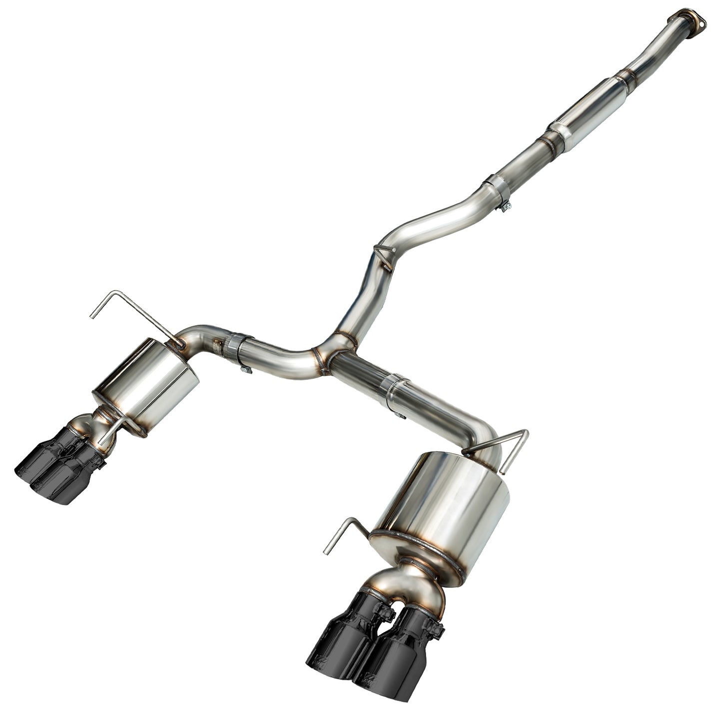 AWE Touring Edition Exhaust for 2015+ VA WRX Sedan - Diamond Black Quad Tips (102mm)