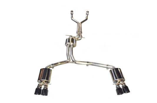 AWE Touring Edition Exhaust for Audi C7 S7 4.0T - Diamond Black Tips