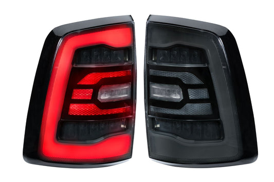 Carbide LED Tail Lights: Dodge Ram (09-18) (Pair / Facelift / Smoked)