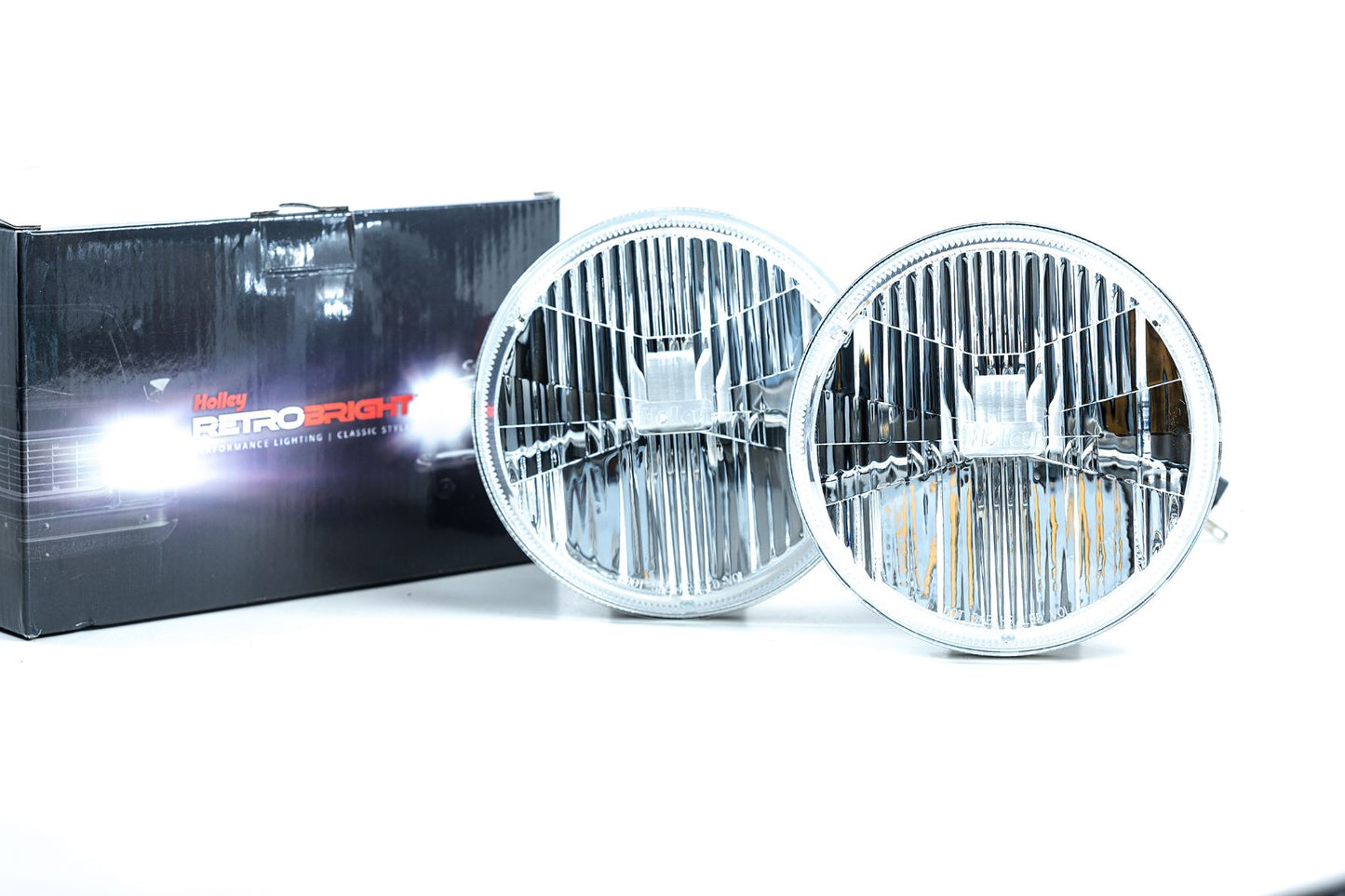 Holley RetroBright Headlight: Modern White (5.75" Round)