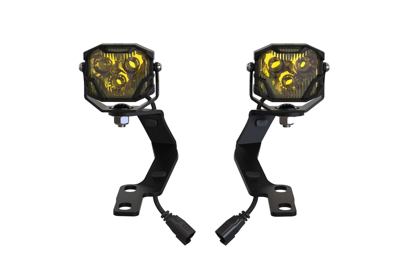 Morimoto 4Banger Ditch Light Kit: 05-15 Tacoma (NCS Yellow Spot Beam)