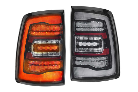 XB LED Tail Lights: Dodge Ram (09-18) (Pair / Smoked) (Gen 2)