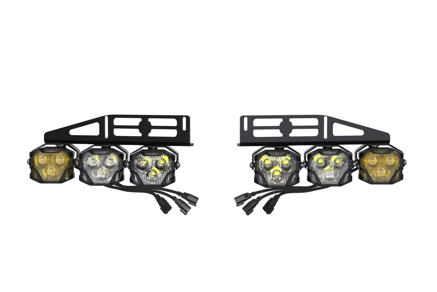 Morimoto 4Banger Fog Light Kit: 15-20 Ford Raptor (HXB White Wide / Wide / Wide)