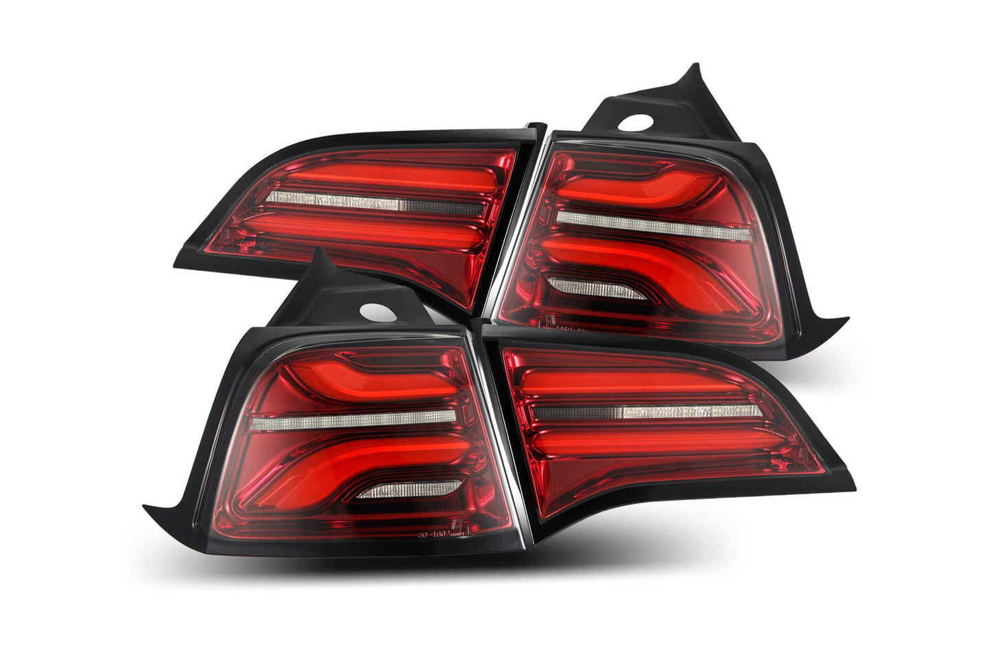 ARex Pro LED Tail Lights: Tesla Model 3 (17-22) / Model Y (w/ Red Turn Signals) (20-22) - Red