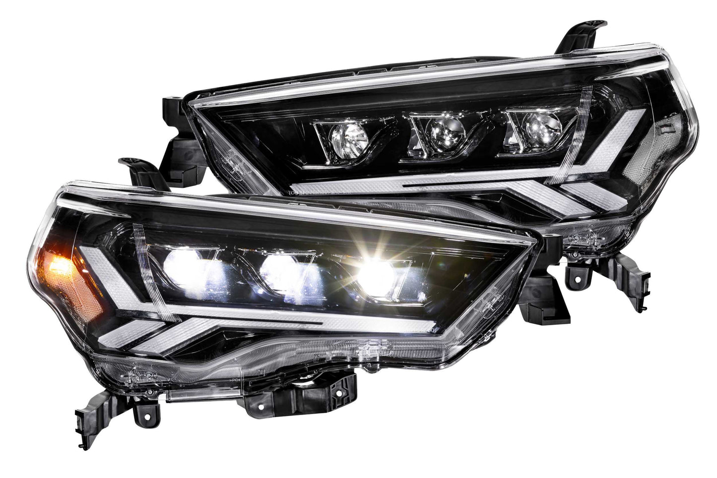 Carbide LED Headlights: Toyota 4Runner (14-23) (Pair / Clear Sidemarker)