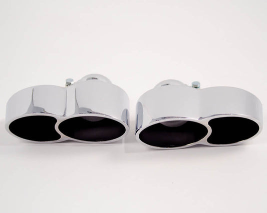 Agency Power Quad Oval Exhaust Tips Polished Porsche 997 Turbo 07-09