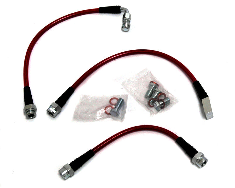 Agency Power Rear Steel Braided Brake Lines Cadillac CTS-V 04-07