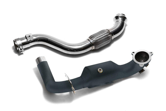 ARMYTRIX Ceramic Coated High-Flow Performance Race Downpipe | Link Pipe Mercedes-Benz A-Class | CLA-Class 2013-2018