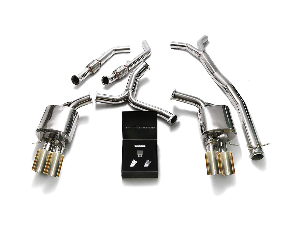 ARMYTRIX Valvetronic Exhaust System for BRABUS Diffuser Mercedes-Benz C400 | C450 | C43 AMG W205 2015-2021