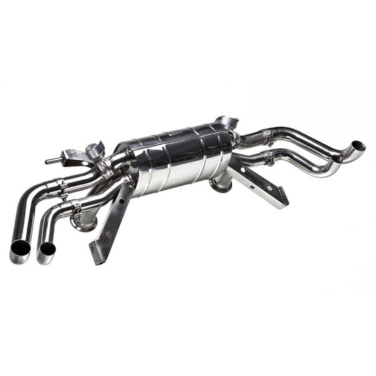 Tubi Style Stainless Steel Muffler w/Valves Audi R8 V10 09-11