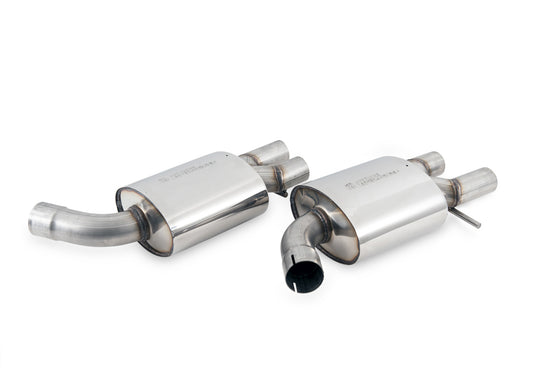 AWE Touring Edition Exhaust for Audi C7.5 A6 3.0T - Quad Outlet, Diamond Black Tips