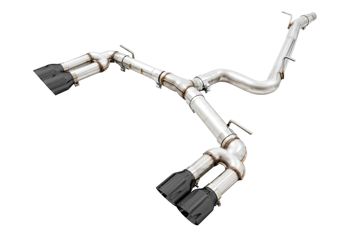 AWE Track Edition Exhaust for Audi 8V S3 - Diamond Black Tips, 102mm